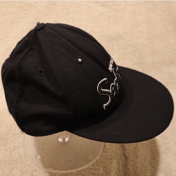 Seattle Seahawks NFL Reebok Fitted Baseball Cap Black Men's 7 1/4 - Picture 2 of 8